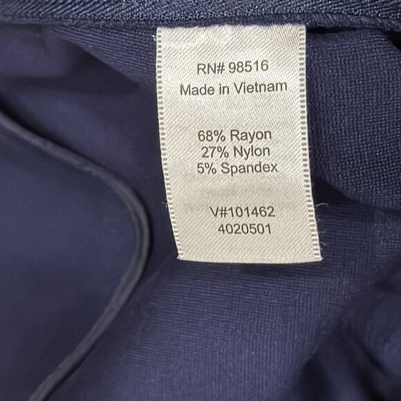 Coldwater Creek Women's Midweight Midi Skirt Navy Size 14 - Picture 6 of 6